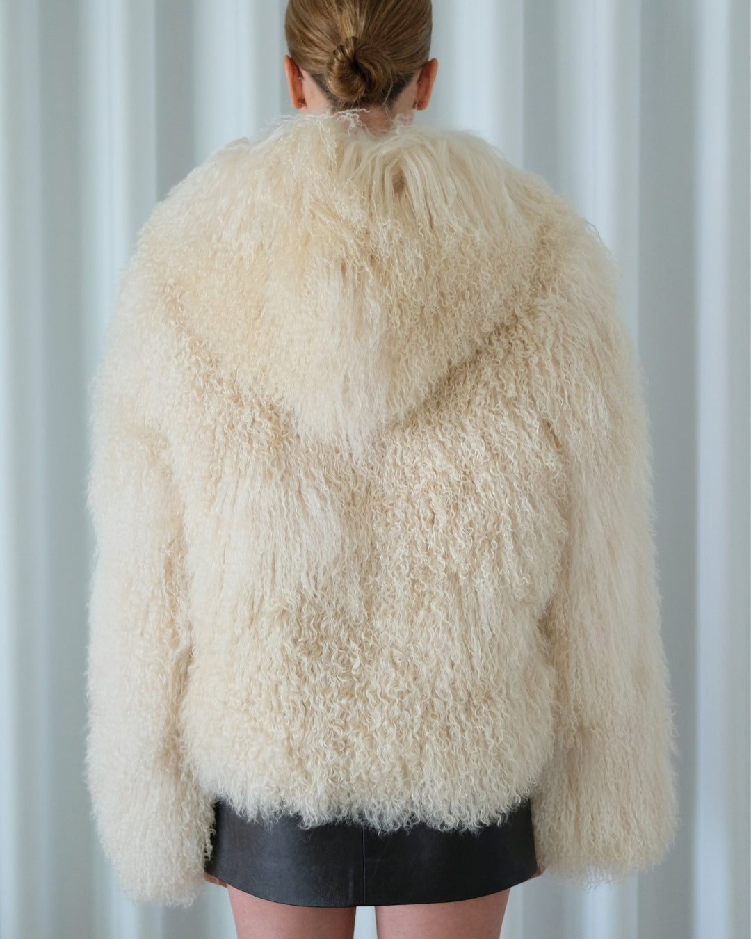 Hooded Beige Coat