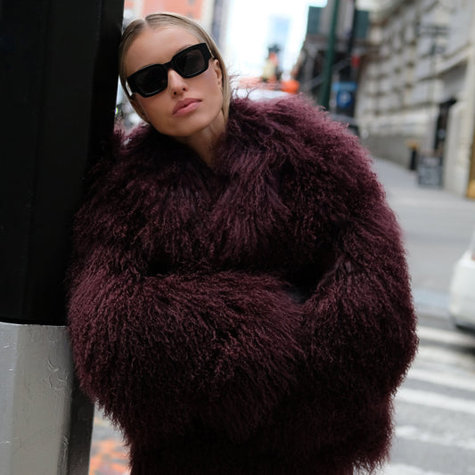 Dark Plum Coat